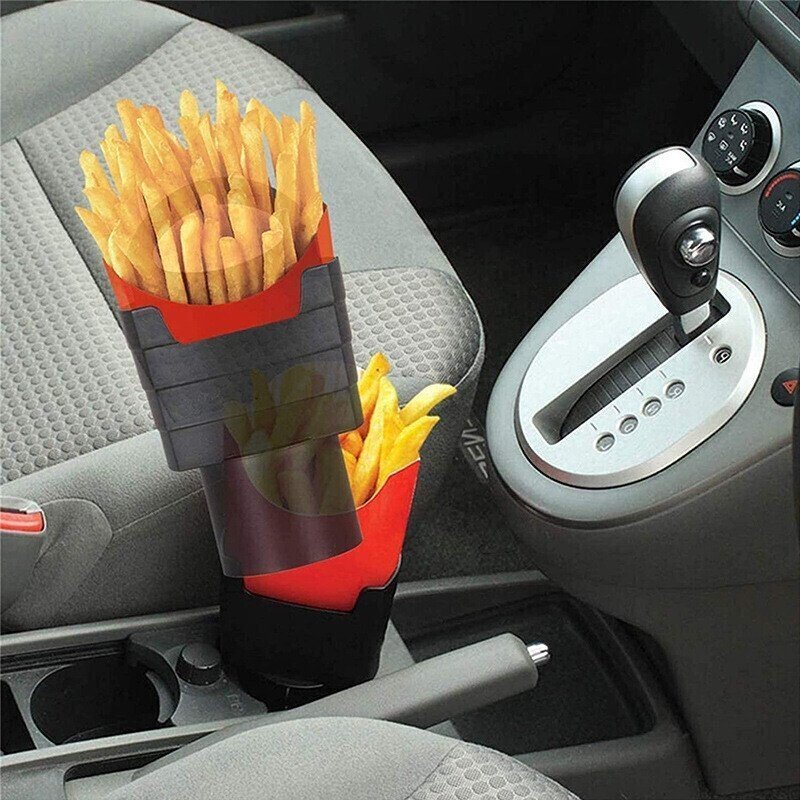 🚘Car Fast Food Organize Tools—French Fries Box & Sauce Holder🍟