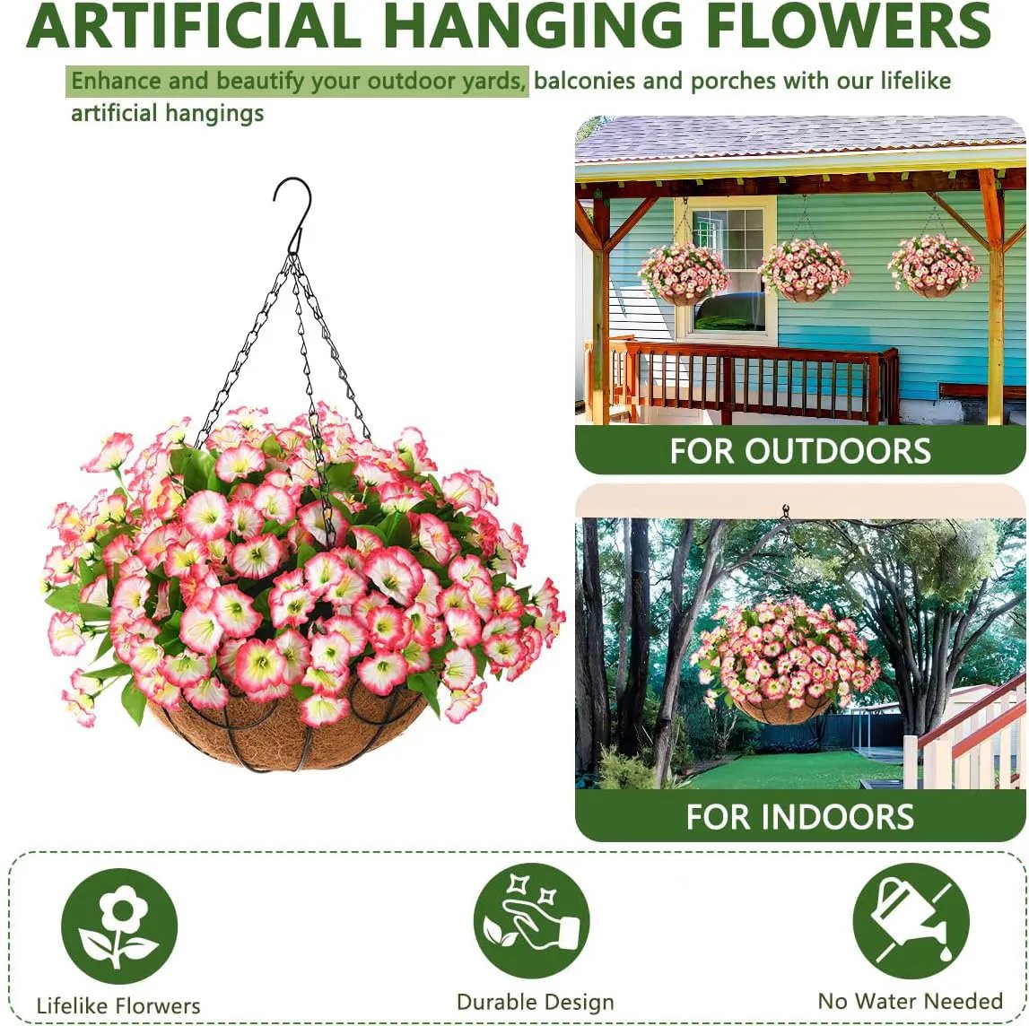 💖Last Day 49% OFF - UV Simulation Artificial Petunias