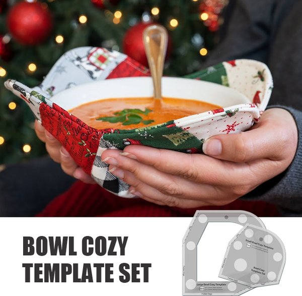 Bowl Cozy Template Cutting Ruler Set (With Instructions)