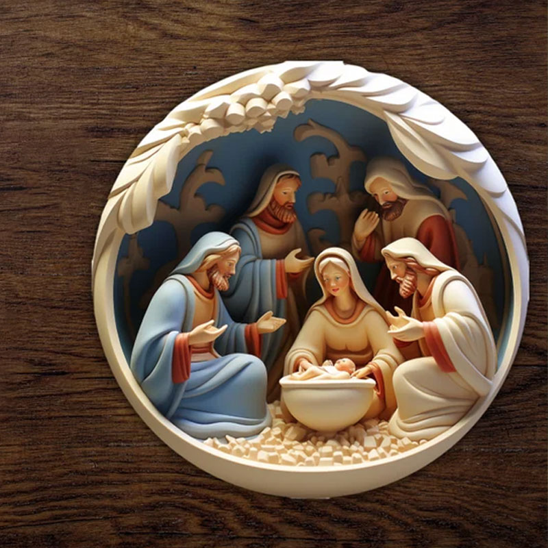 🌲Early Christmas Sale 50% Off🎅3D Nativity Christmas Ornament