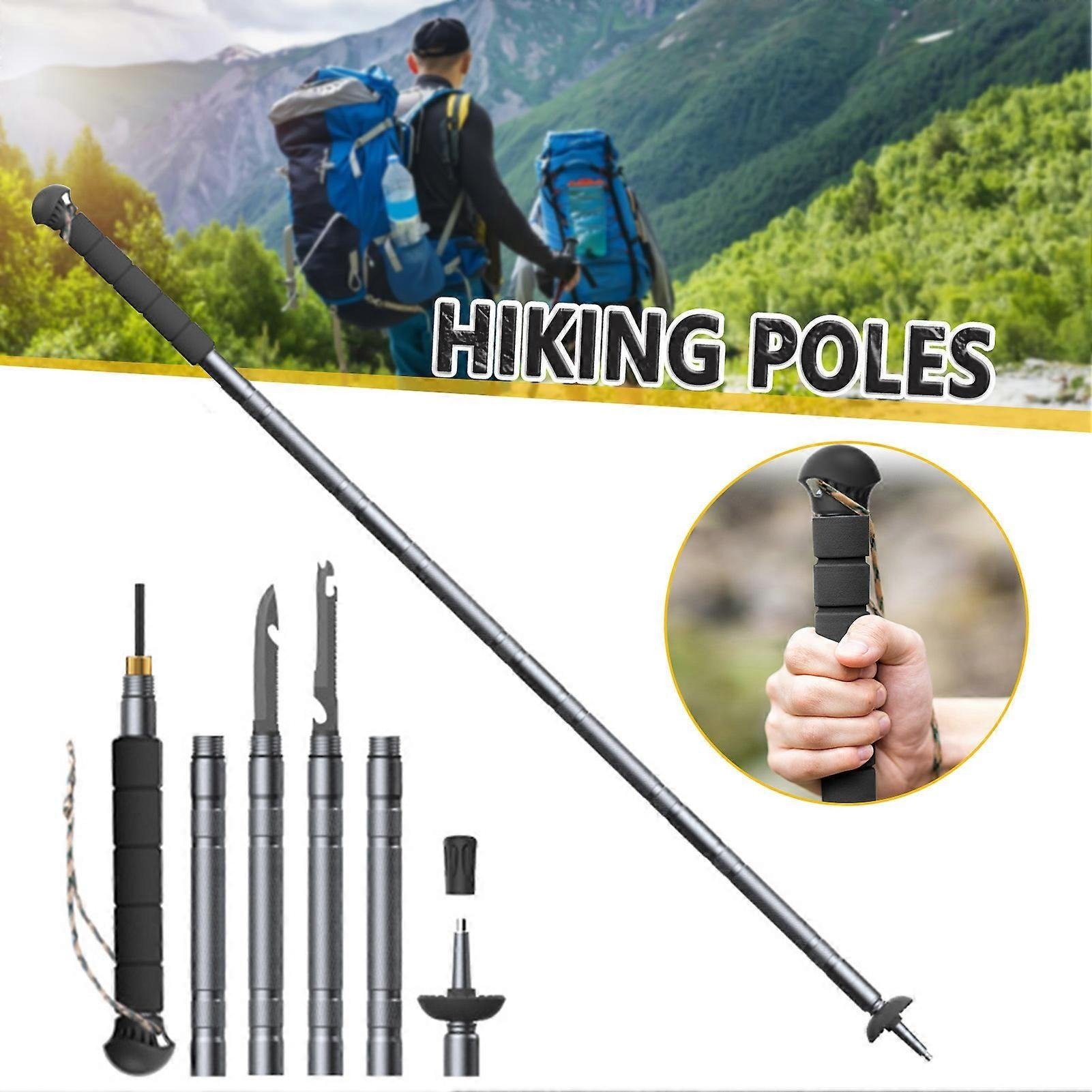 🎁TikTok Last Day Sale - 70% OFF🔥Multifunctional Trekking Pole – Built for Adventure⛰️