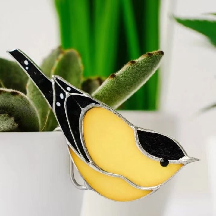 🔥 Limited Time Offer – 50% OFF! Stained Glass Butterfly Monarch Suncatcher pot decoration gift for women Light catcher Sun Room Decor Village style Add a different style to potted plants and gardens