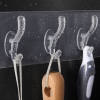 (💗Mother's Day Sale-40% OFF) 6 Row Transparent Wall Hooks-BUY 3 GET 1 FREE