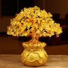 Citrine Money Tree for Prosperity - Feng Shui Gemstone Ornament