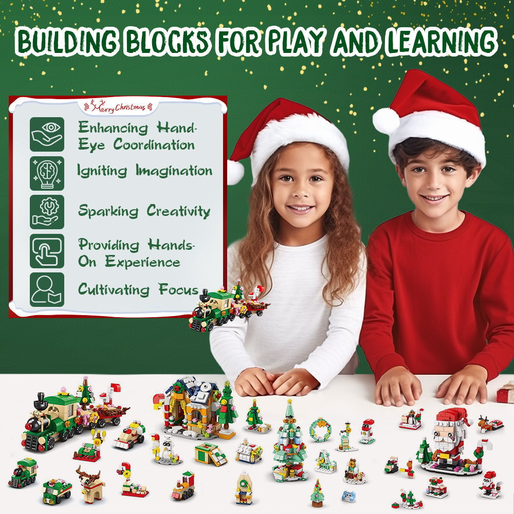 Early Xmas Sale 49% OFF-Advent Calendar Kids Christmas Building Blocks(BUY 2 GET FREE SHIPPING)