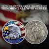 🔥Veterans Challenge Coin - Honoring All Who Served
