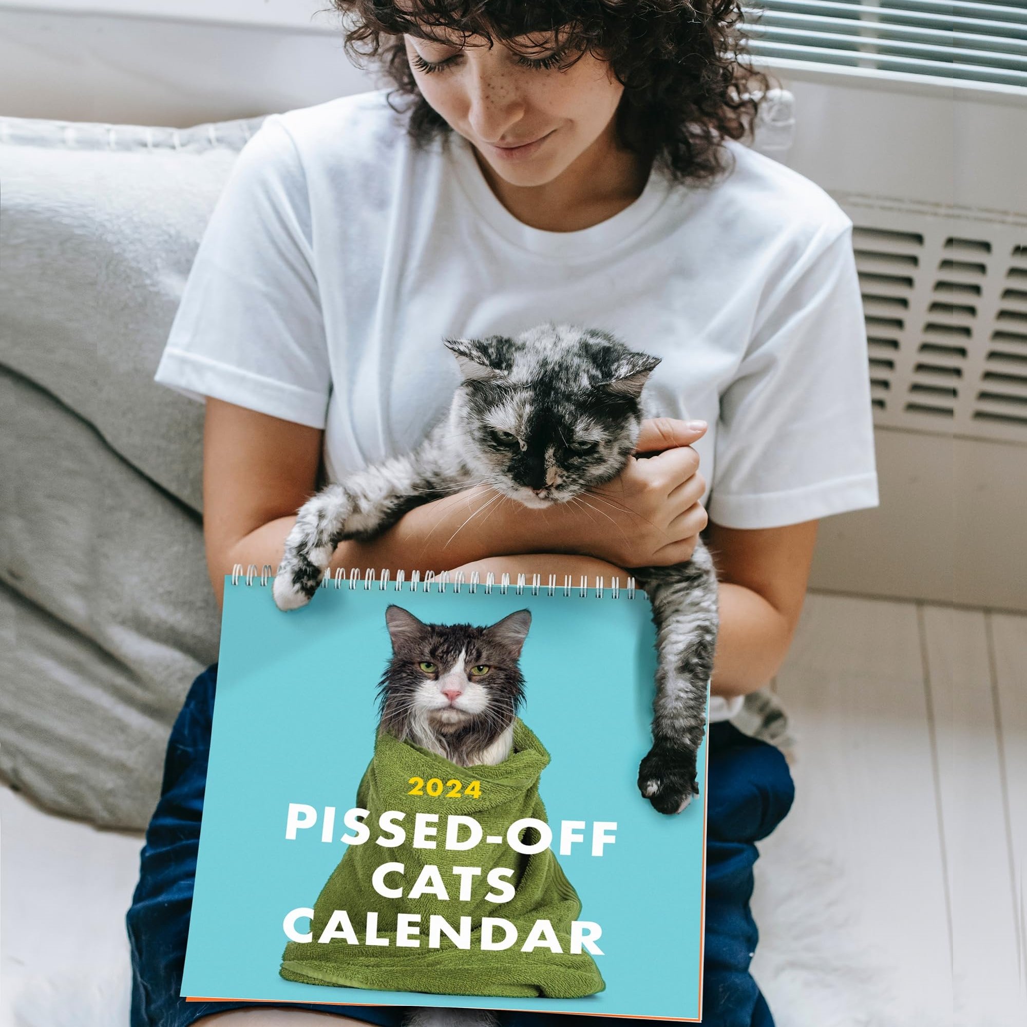 (🎄EARLY CHRISTMAS SALE - 50% OFF) 🎁🐱2024 Pissed-Off Cats Calendar | Funny Christmas Present📅