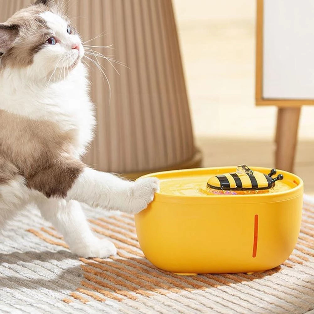 Last Day Promotion 48% OFF - HONEY BEE Pet Water Fountain