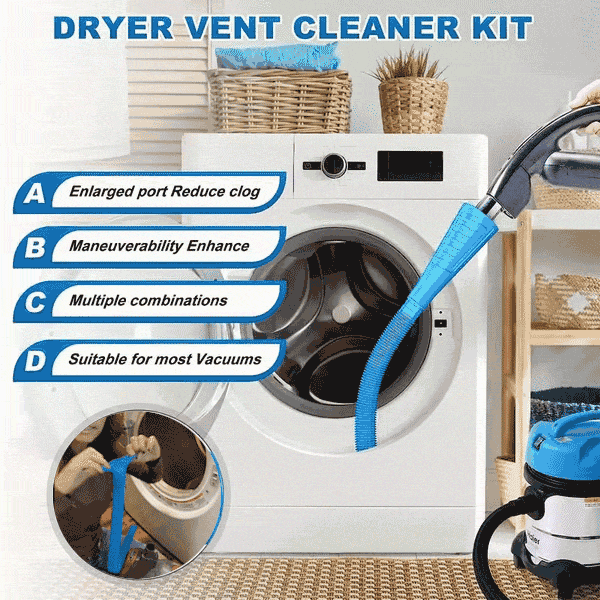 🔥Last Day Promotion 70% OFF🔥Dryer Vent Cleaning Kit⚡Buy 3 Get 1 Free