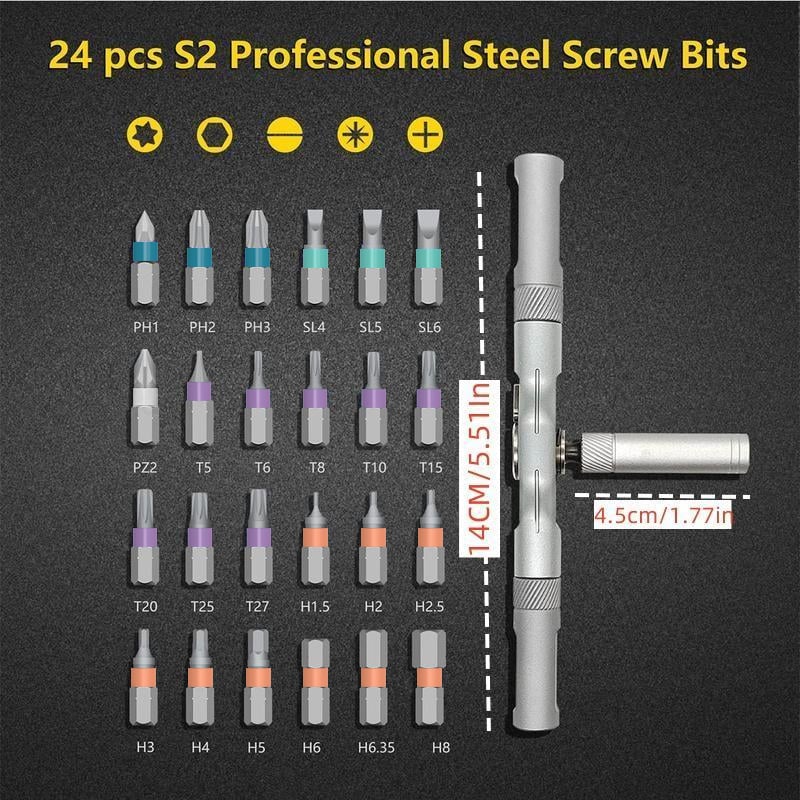 Last Day Promotion 70% OFF - 🔥24 in 1 Magnetic Screwdriver Set⚡Buy 2 Get Free Shipping
