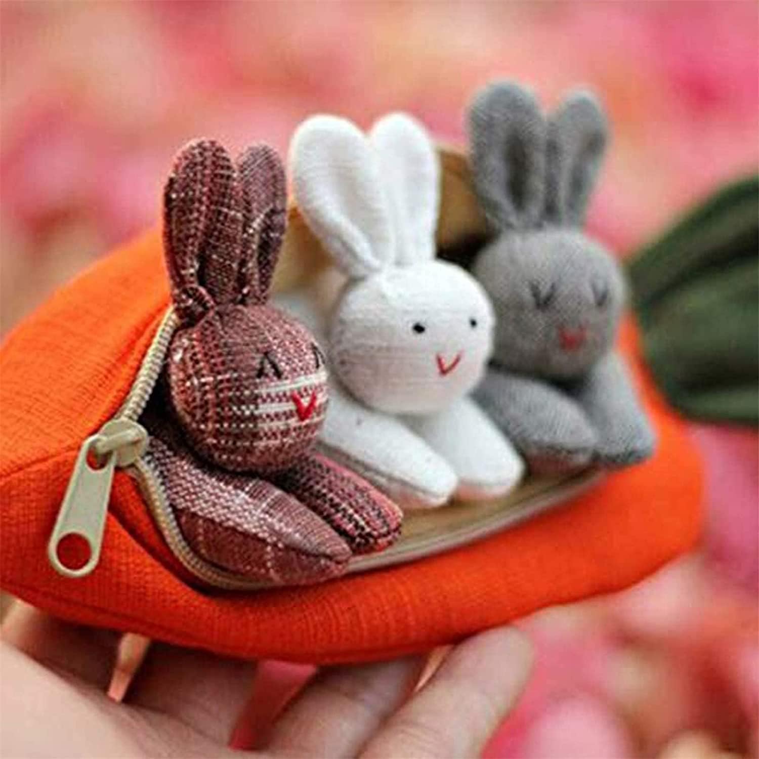 (🌲Early Christmas Sale- 49% OFF) Hide-and-Seek Bunnies in Carrot Pouch