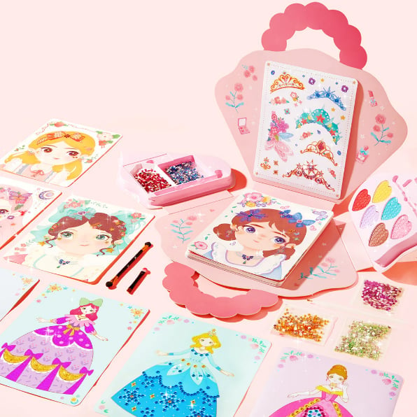 💥LAST DAY SALE 50% OFF💥3-in-1 Princess Dress Up & Make Up Game Set