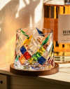 Italian Diamond Art Rocking Whiskey Glass