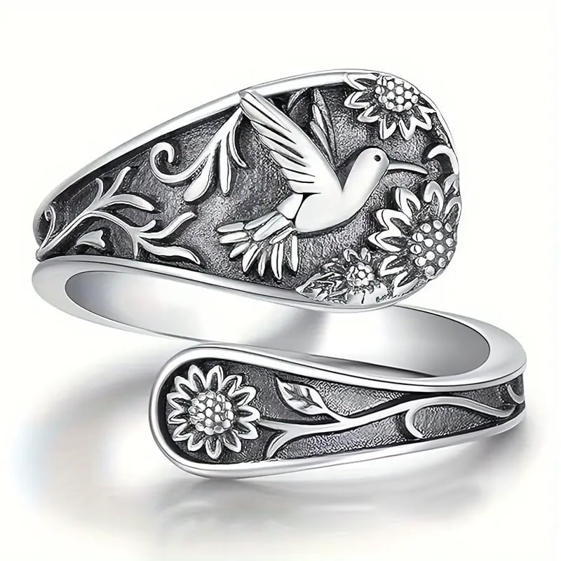 🔥Last Day Promotion 70% OFF🐦️Hummingbird Spoon Ring