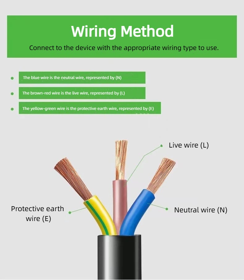 🎁TikTok Last Day Sale - 70% OFF🔥American style pure copper three-prong power extension cord