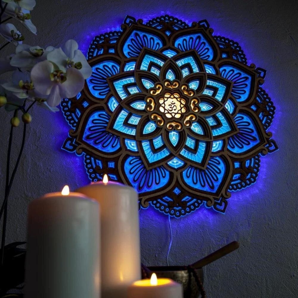 Lotus Flower Mandala Light Lamp(Buy 2 Free Shipping)