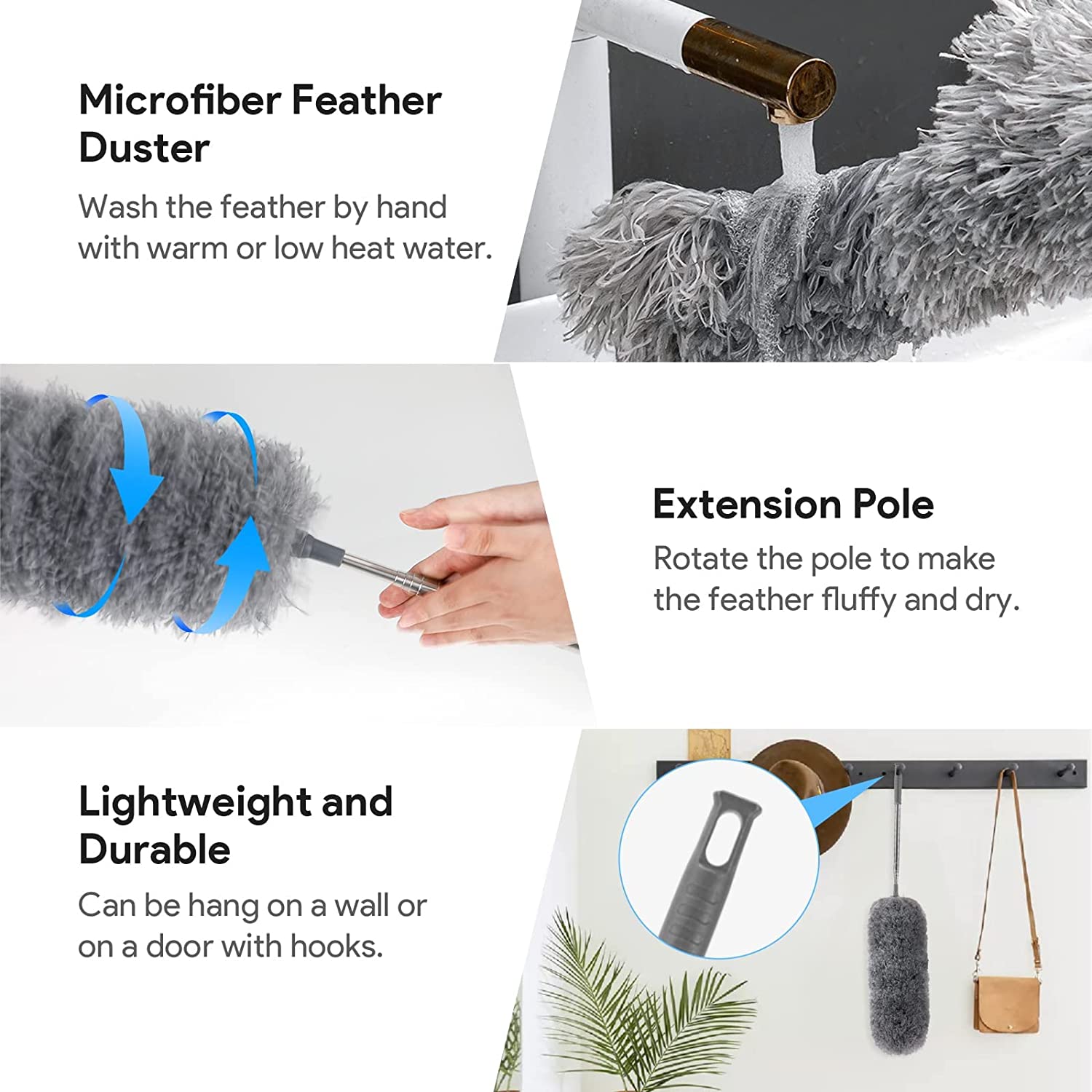 🔥Last Day Promotion-Retractable Curved Microfiber Duster(BUY 2 GET FREE SHIPPING NOW)