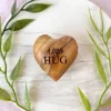 💖Handmade Pocket Hug Wooden Heart Token🎁
