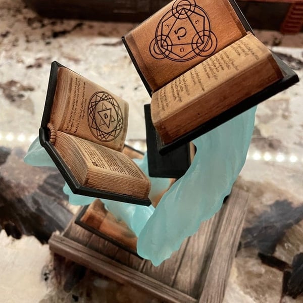 🔥LAST DAY 49% OFF🔥Tomes of Magic Dice Tower - 🎁RPG & DnD Player Gift
