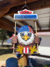 Patriotic Eagle American Flag Windspinner