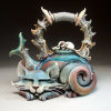 🎁HANDMADE ART CAT TEAPOT-BUY 2 FREE SHIPPING