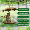 💗Mother's Day Gift - Squirrel Umbrella Tray bird feeder 🐿️🐿️