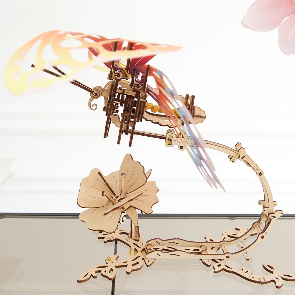 🦋3D Wooden Mechanical Butterfly