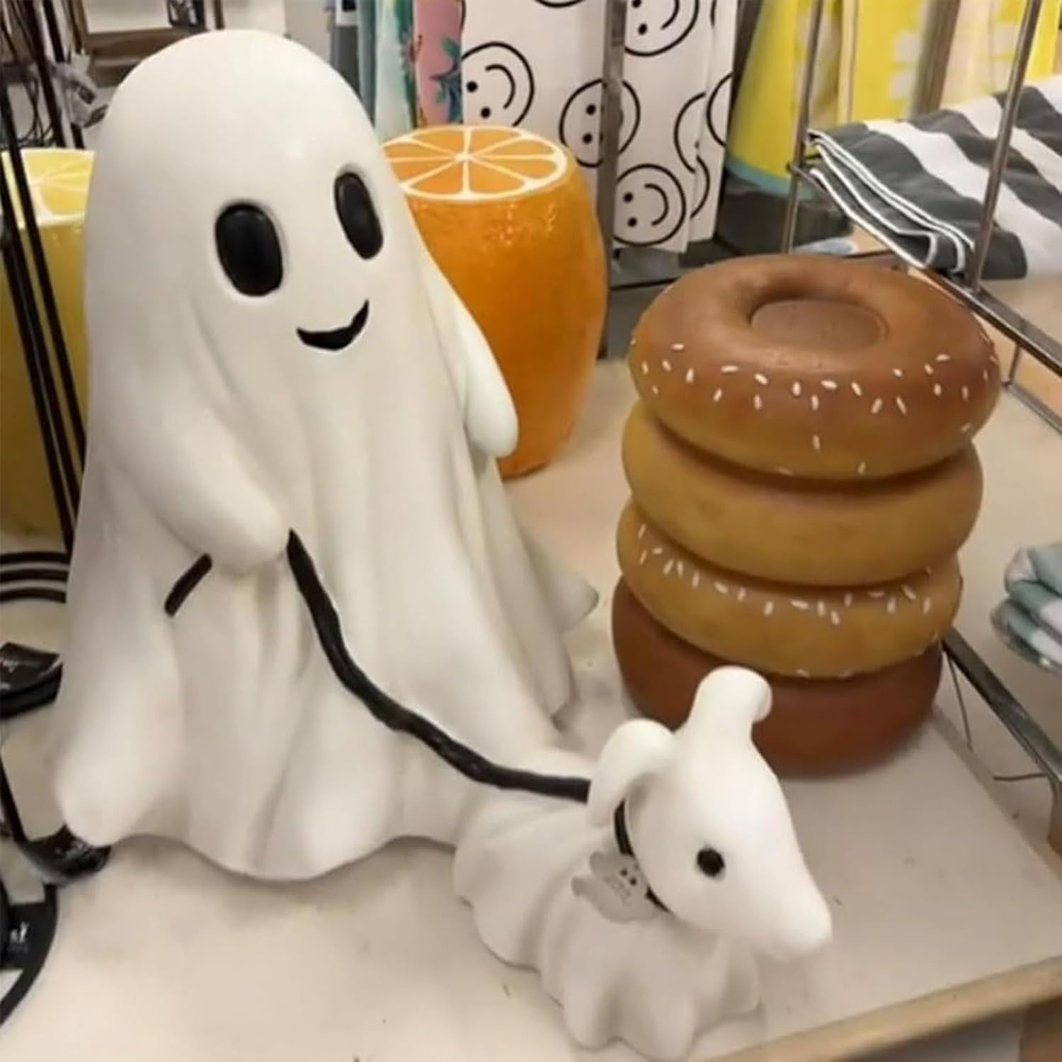 🔥Last Day Promotion 70% OFF🔥Halloween Ghost Walking Dog Statue