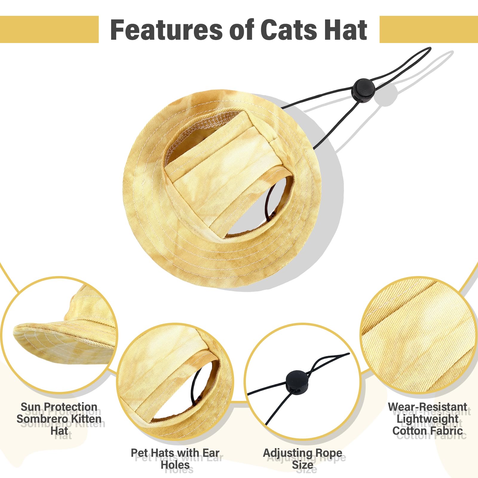 🔥Hot Sale 49% OFF🔥 - Pet hat with Ear Holes Sunscreen Baseball Cap
