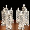 🔥Heißer Verkauf🕯️Flammenlose LED-Kerzen-Rosenmuster-Brechungs-Halo