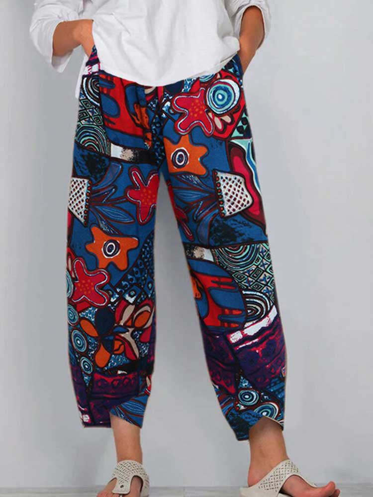 Women Printed Casual Pants