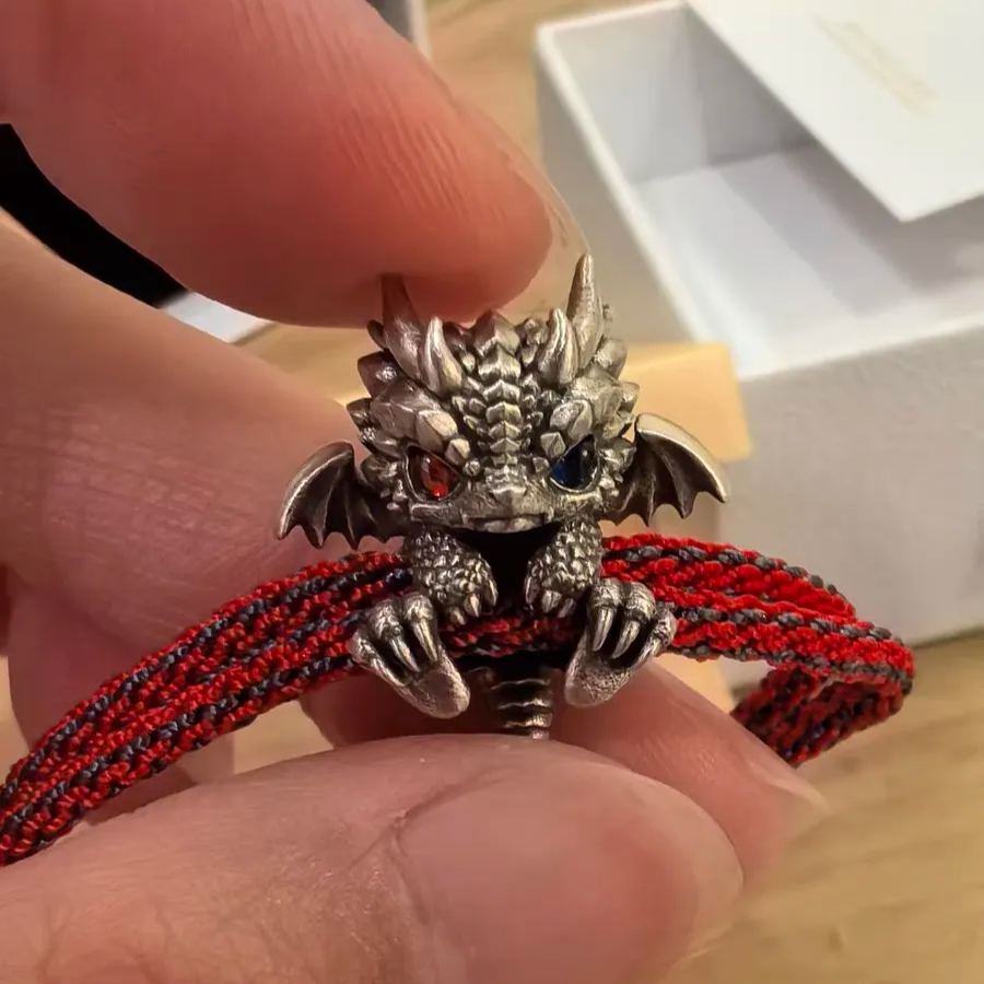 Year-End Clearance - 48% Off🔥Cute Silver Dragon Bracelet🐲🎁