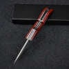 VG10 Slider Damascus Pocket Knife with Exotic Red Sandal Wood Handle