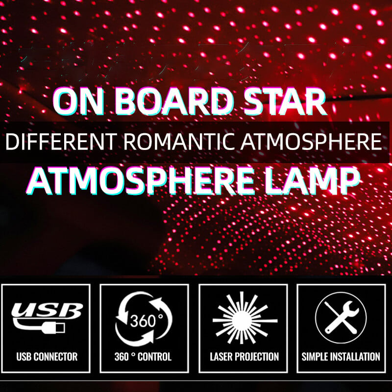 🔥Mother's Day Sale-49% OFF🎁 Auto Roof USB Night Light Star Projector