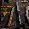 🌿 Handmade Damascus Folding Pocket Knife
