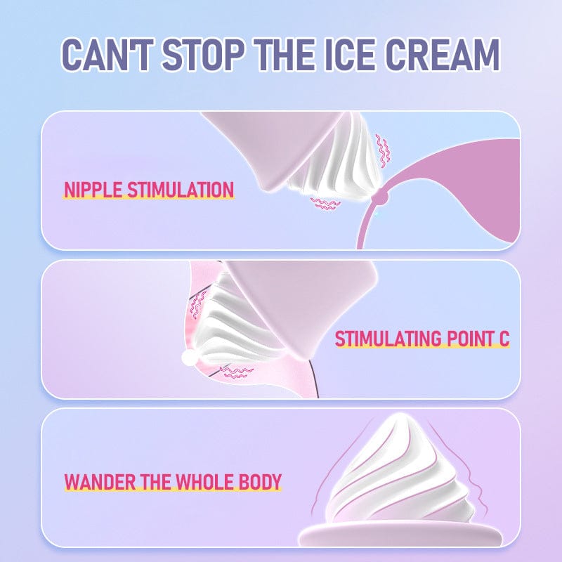 9 Frequency Vibration Ice Cream Vibrator
