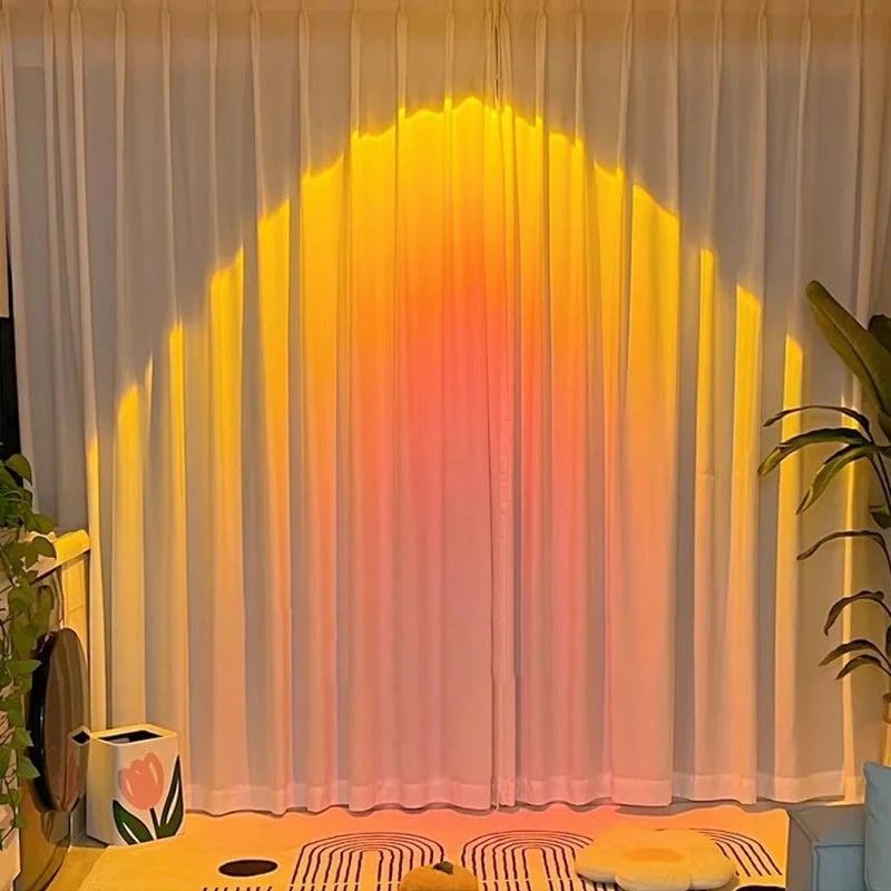 🎁TikTok Last Day Sale - 70% OFF🎁LED Sunset Projection Lamp,for Photography, Selfies, Parties - Home, Bedroom, Wedding, Camping, Valentine's Day, Halloween, Christmas Decor, Sunset Lamp