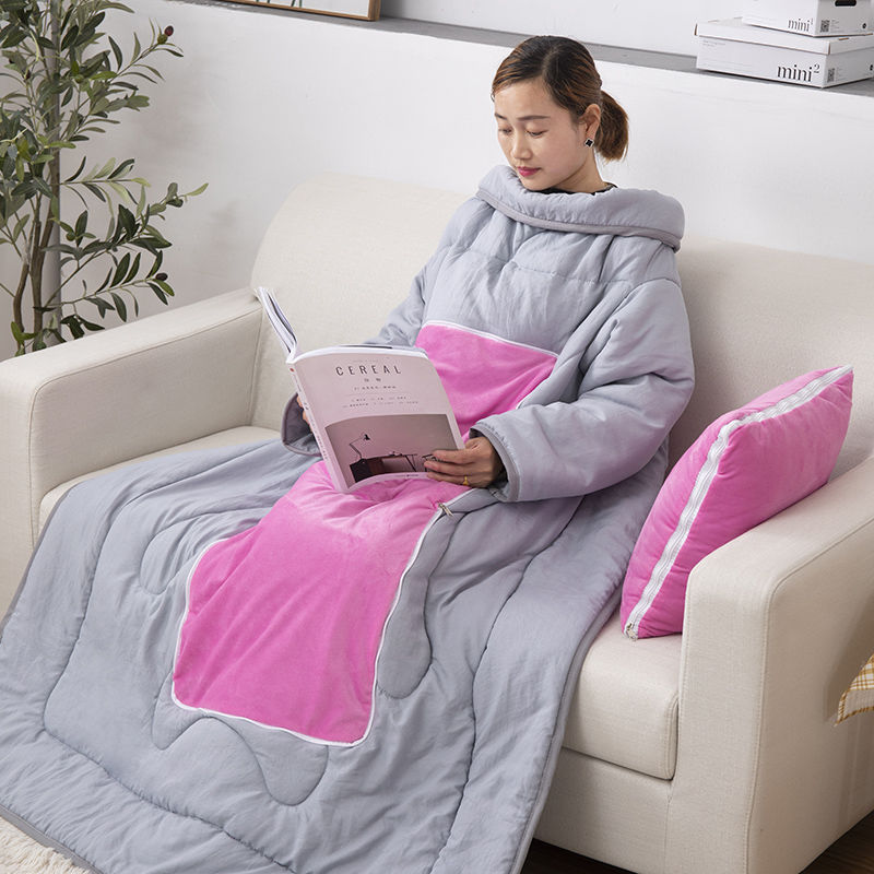(🎄Christmas Promotion--48% OFF)3 in 1 Winter Lazy Quilt with Sleeves(Buy 2 get Free shipping)