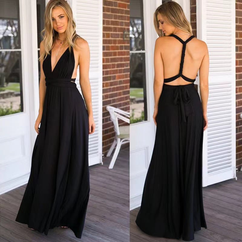 🔥Last Day 49% OFF - Versatile and Sexy Strap Wrap Dress - Bridesmaid Dress