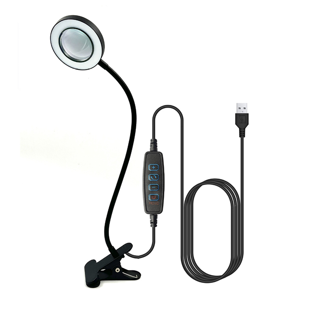💥LAST DAY SALE 50% OFF💥Magnifying Glass Clip-On Desk Lamp⚡Buy 2 Free Shipping