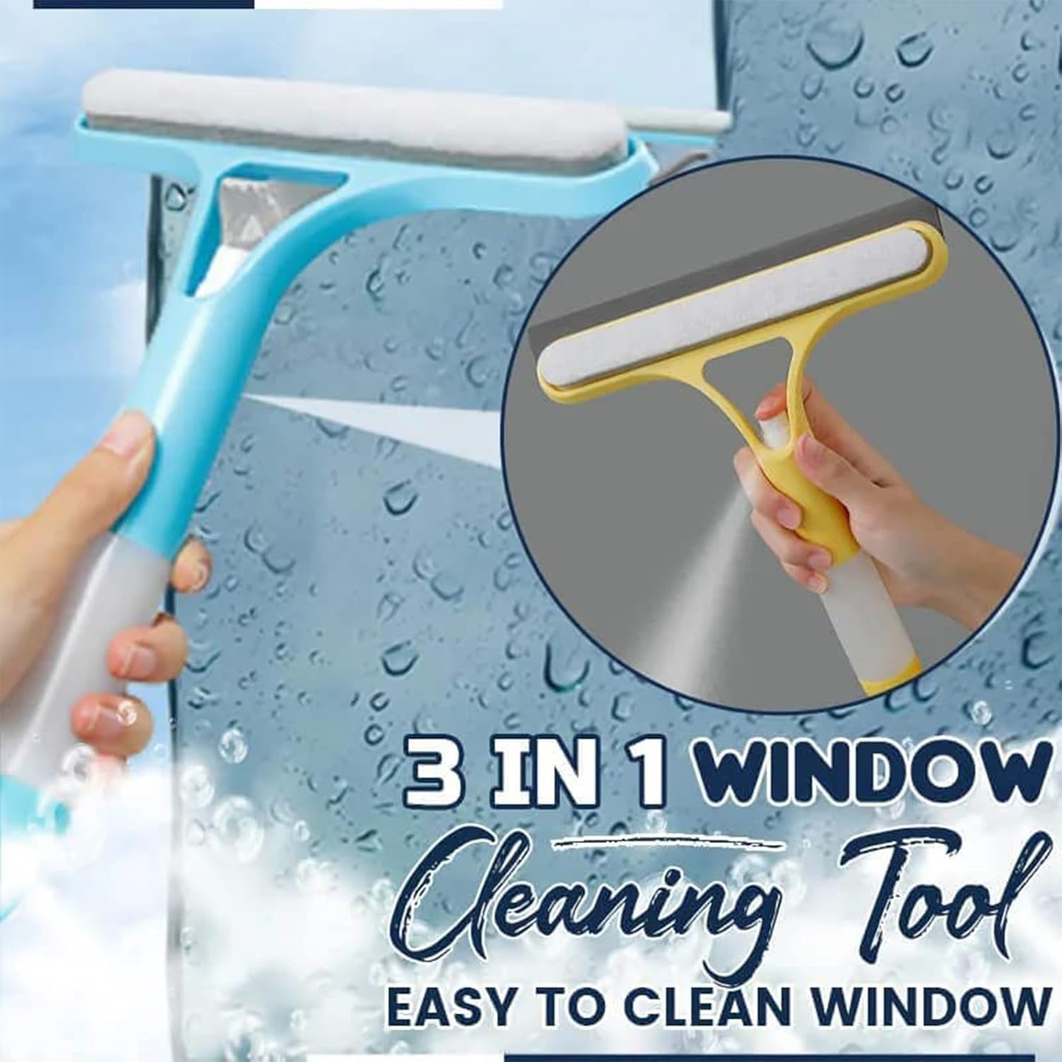 🎁TikTok Last Day Sale - 70% OFF🎉3 in 1 Window Cleaning Scraper