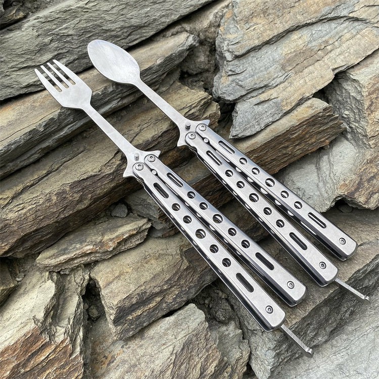 Last Day 49% OFF🦋Butterfly-Style Folding Spoon & Fork
