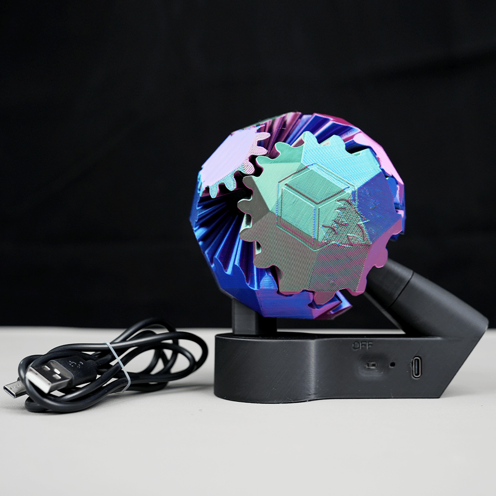 🔥Last Day Promotion 50% OFF🔥3D Printed Electric Rotating Gear Ball