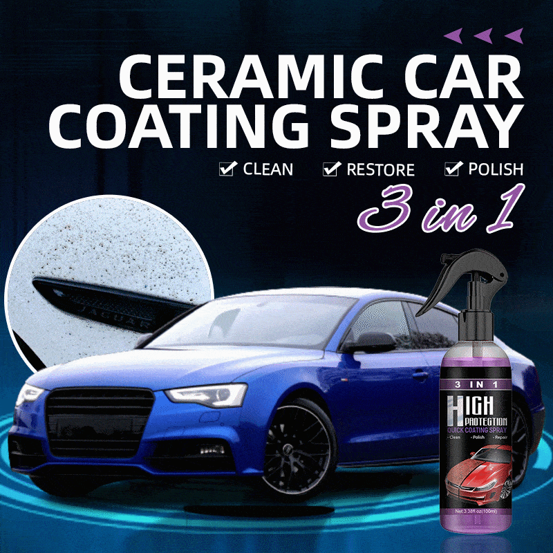 (🔥Hot Sale- SAVE 49% OFF)3 in 1 Car Ceramic Coating Spray(Buy 3 Get Free Shipping)