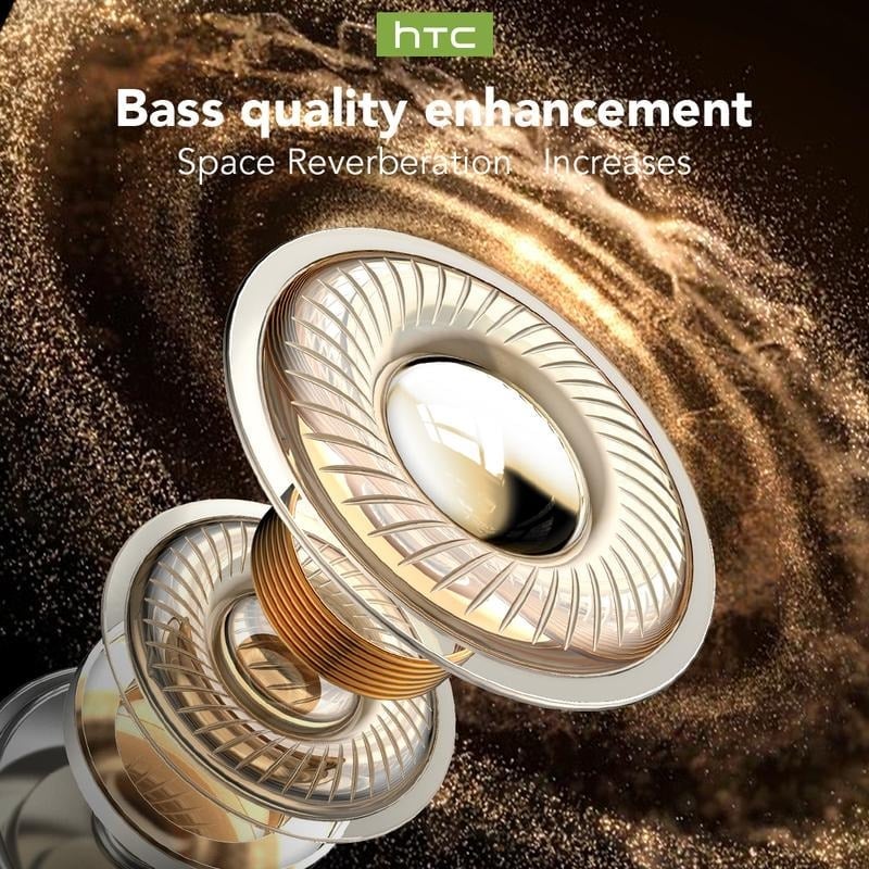 🔥HTC NE20 Bluetooth 5.4 Earphones🌀 LED Display High Fidelity Waterproof Wireless Earphones