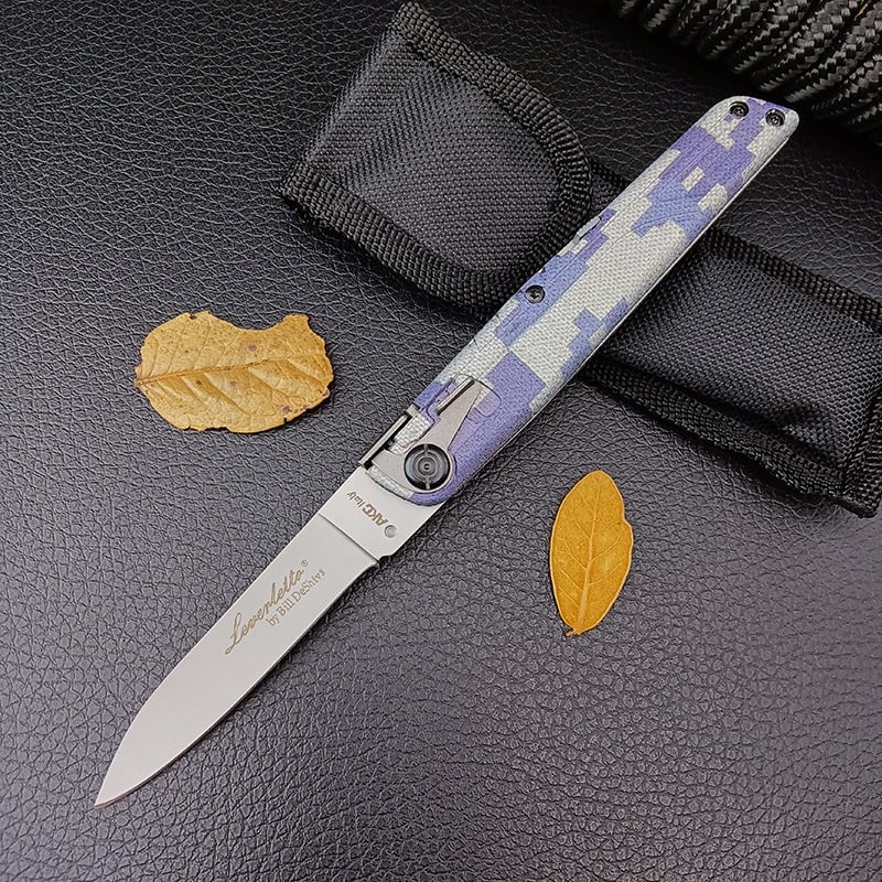 Outdoor high hardness wilderness survival hiking portable folding knife
