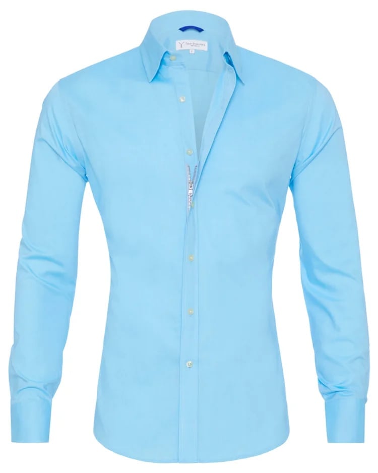 Oxford Stretch Zip Shirt (Buy 2 Free Shipping)