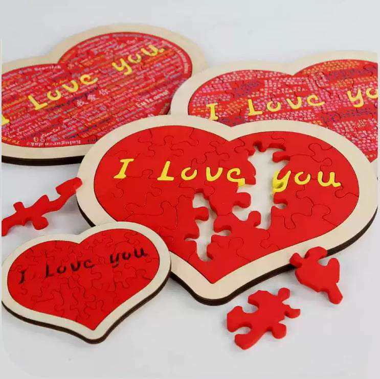 💖Valentine's Day Sale - 50%🎁 Heart Shape Puzzle|Say I Love You in 100 Languages