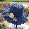 🔥Last Day Promotion 48% OFF-🎁-Elegant Crochet Straw Hat with Ruffle Detail