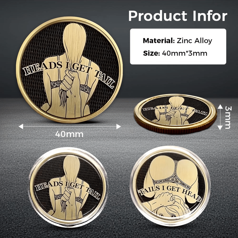 🎁TikTok Spring Last Day Promotion 70% OFF-🎁-Funny Heads and Tails Coins🤣
